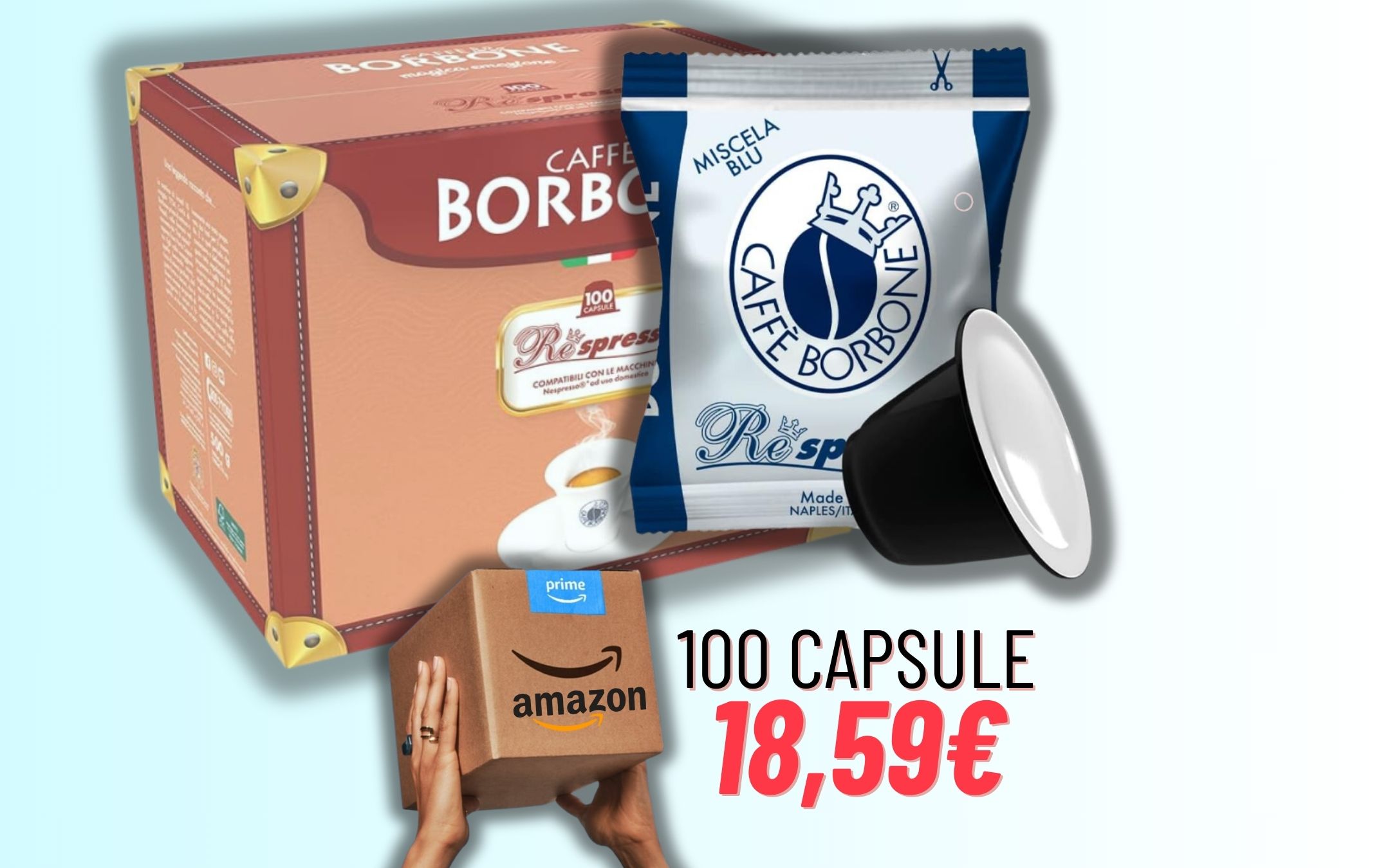 100 CAPSULE BORBONE A Soli 18 Cogli L Offerta Che Scade Oggi Melablog