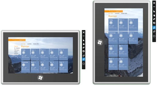 Windows 8 landscape e portrait