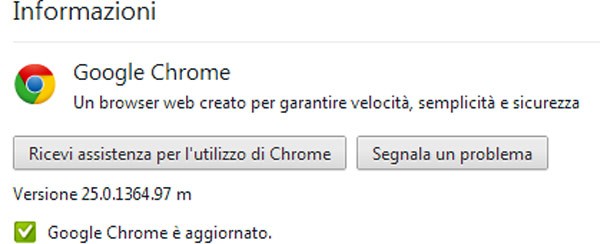 Disponibile per il download l'aggiornamento del browser Google Chrome alla versione 25