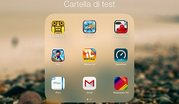 Cartelle di iOS 7