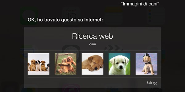 Siri, ricerca immagini