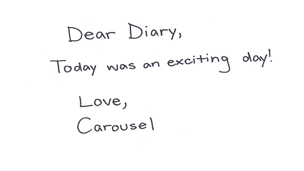 Dear diary...