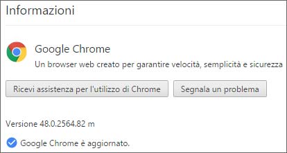 Google ha aggiornato la versione stable del browser Chrome alla release 48.0.2564.82 m