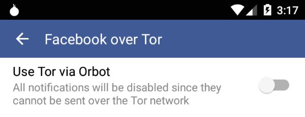 Facebook su Android migliora la privacy con Tor