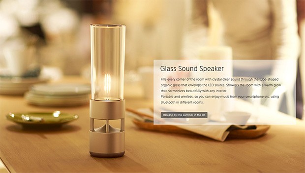 Glass Sound Speaker, l'altoparlante Bluetooth di Sony