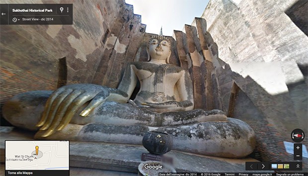 Thailandia: il Sukhothai Historical Park su Street View