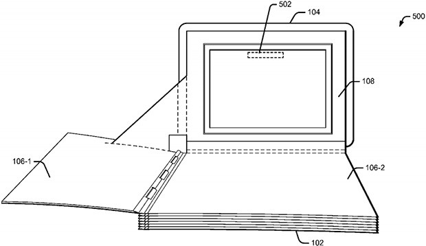 Lo schema incluso nel brevetto "Media enhanced pop-up book" depositato da Google