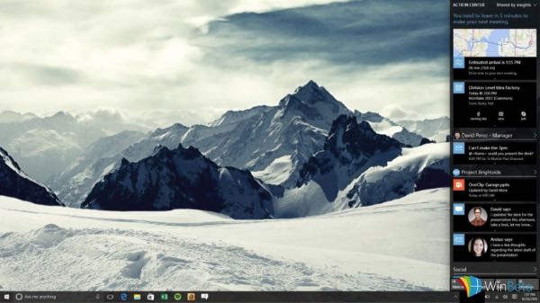 Windows 10, nuova UI per Action Center