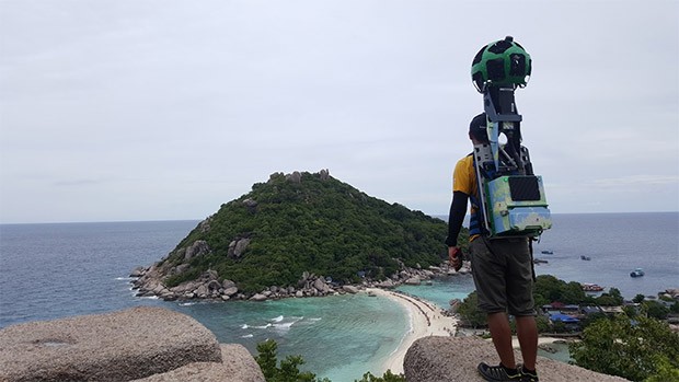 Il Trekker di Street View presso Koh Nang Yuan, in Thailandia