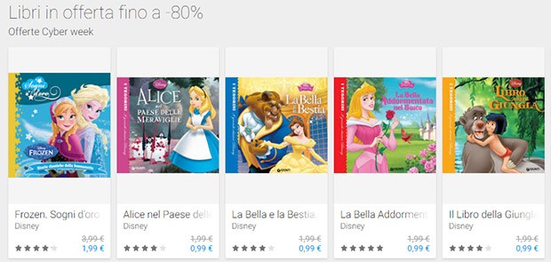 I libri scontati su Google Play per la Cyber Week