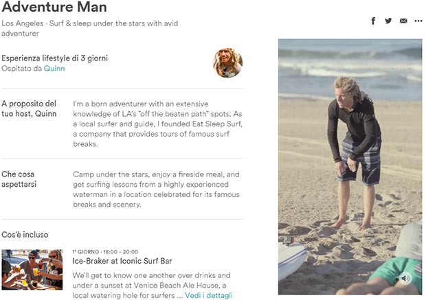 Adventure Man, una delle tante Esperienze offerte da Airbnb