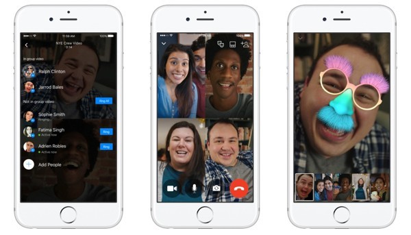 Videochiamata di gruppo con Messenger