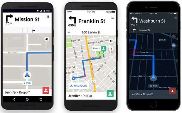 Uber migliora l'interfaccia dedicata alla navigazione stradale messa a disposizione dei propri autisti