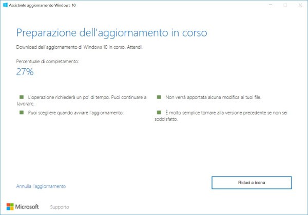 Windows 10 Creators Update disponibile al download