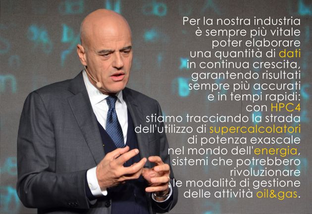 Descalzi, AD Eni, spiega l'importanza del Green Data Center