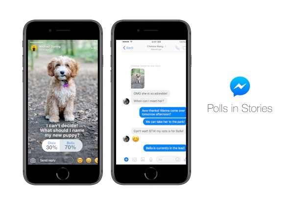 Facebook Messenger, arrivano i sondaggi nelle Storie