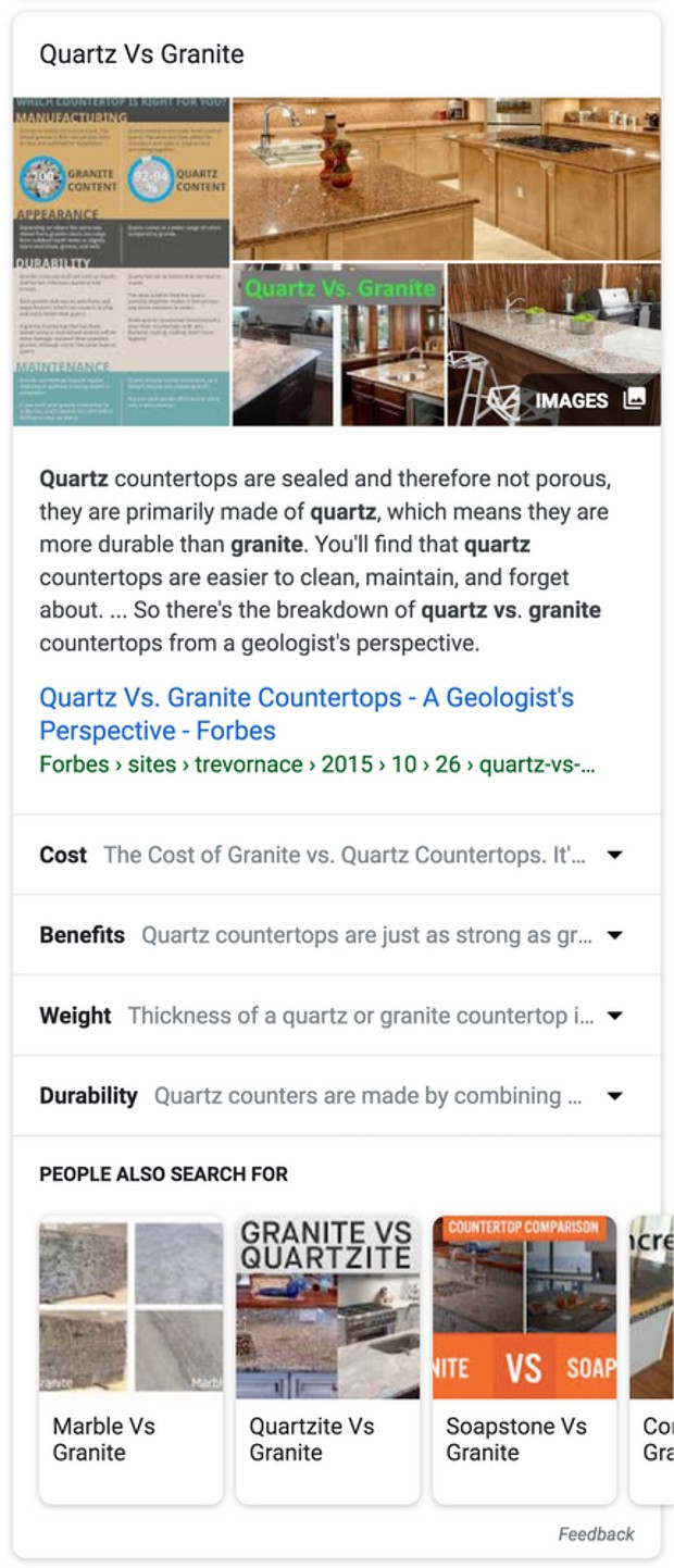 google-quartz-vs-granite