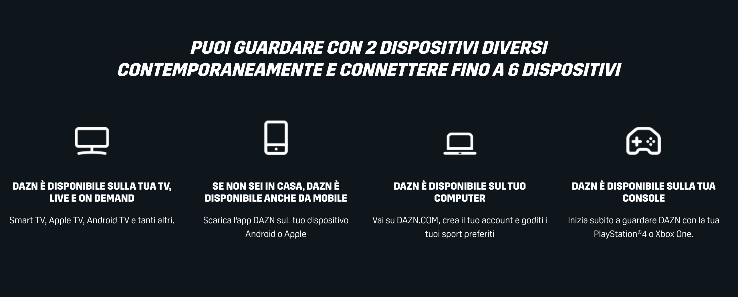 DAZN doppio account