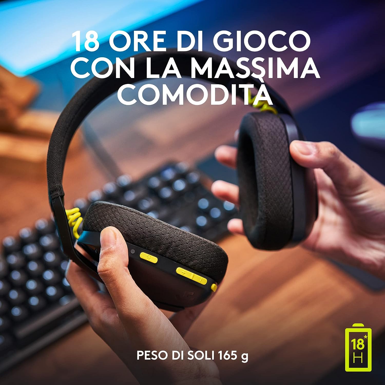  Logitech G435 LIGHTSPEED Cuffie Gaming