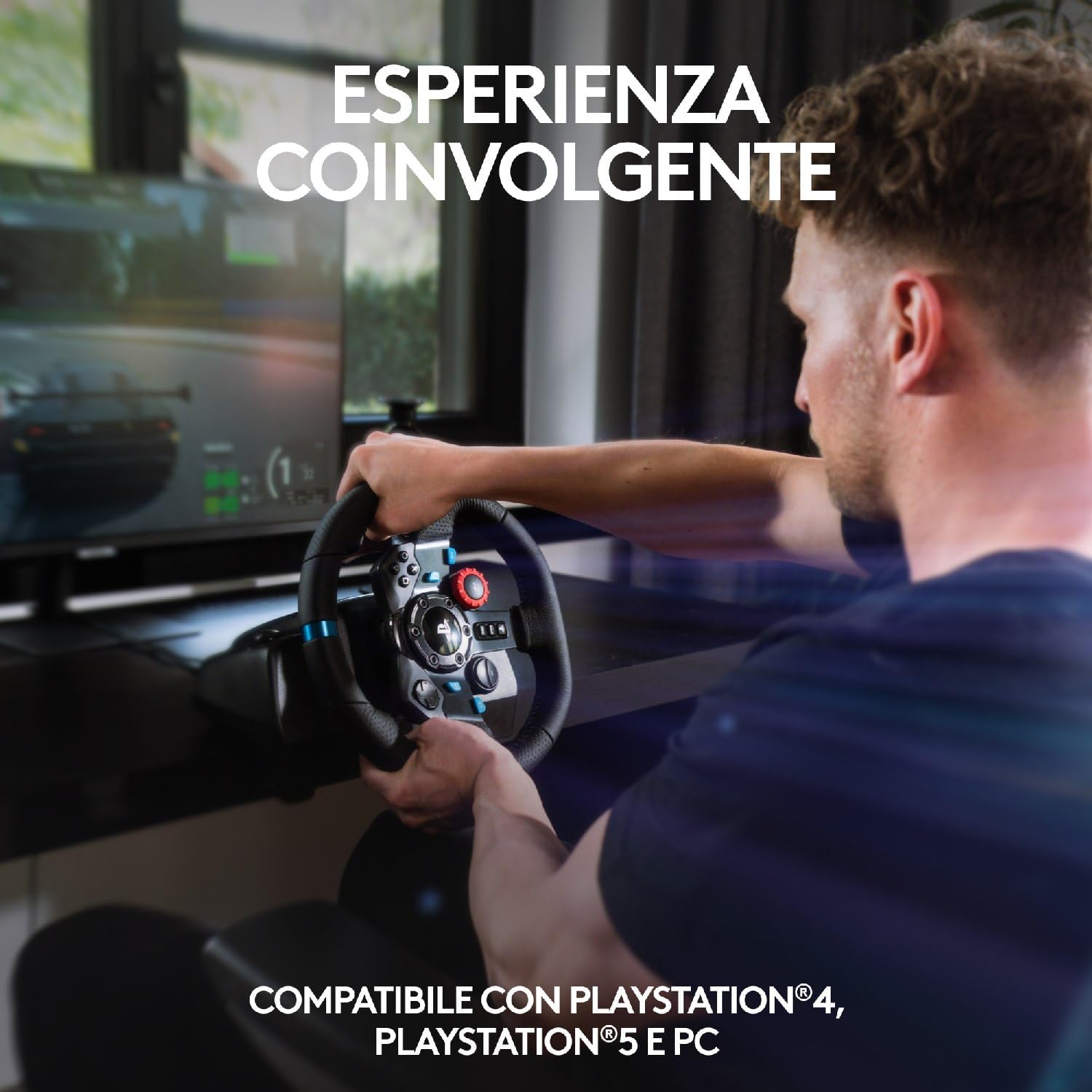 LOGITECH G920 Driving Force Volante e pedali (Nero) - Interdiscount