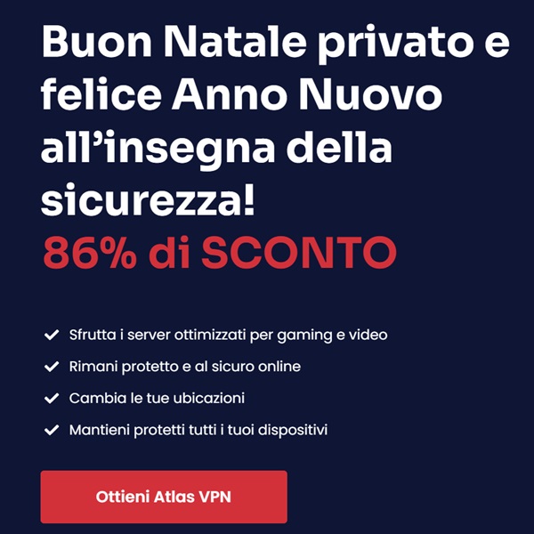 atlasvpn offerta natale