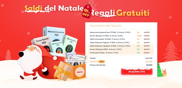 saldi del natale iobit