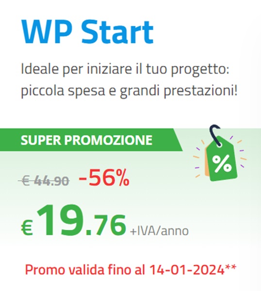 wp start super promozione