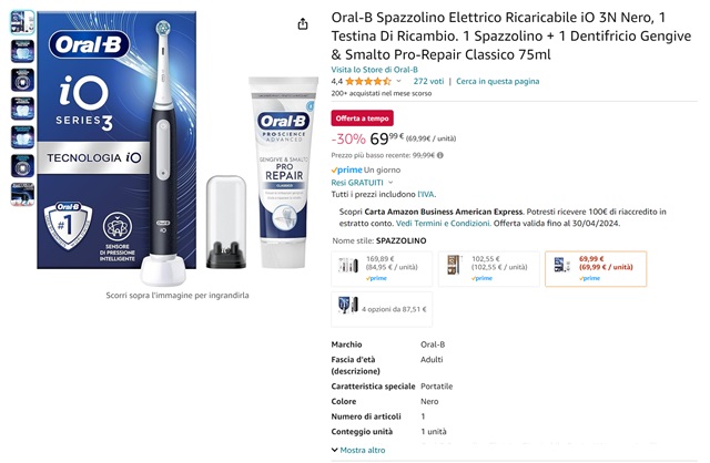 oral b io series 3 69 euro amazon