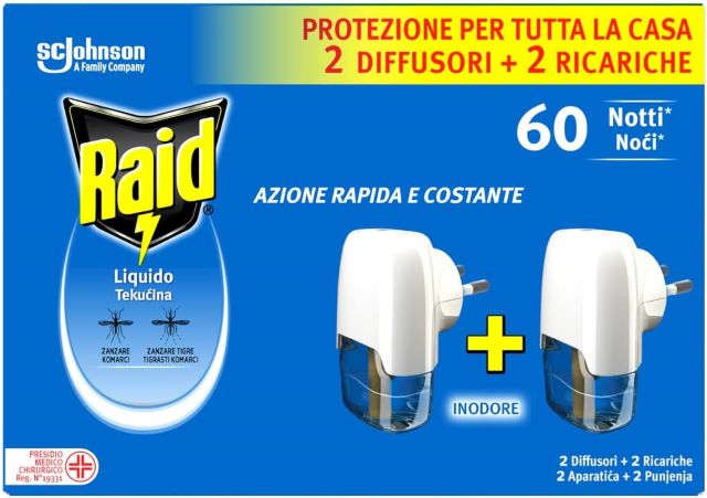 raid liquido antizanzare