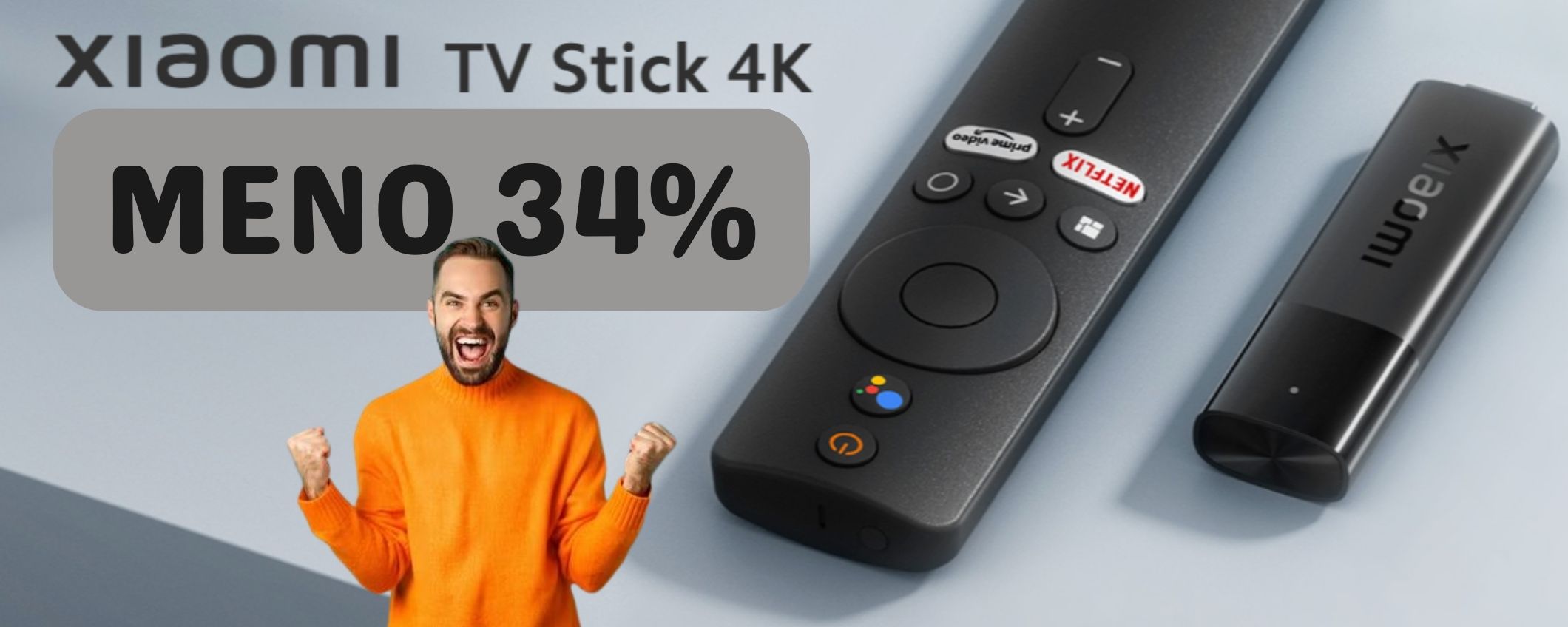 La tua TV più Smart con Xiaomi TV Stick al 31% DI SCONTO