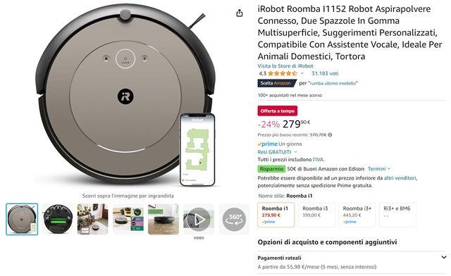 irobot roomba i1 279 euro amazon