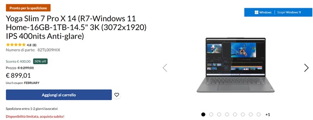 yoga slim 7 pro x 14 899 euro lenovo store