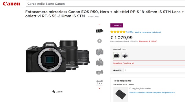 canon eos r50 1079 euro canon store