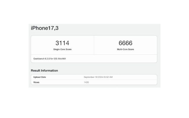 iPhone 16 Pro benchmark