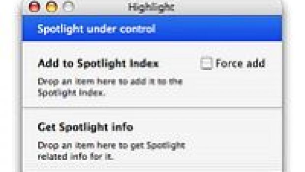 Spotlight, Drag and Index