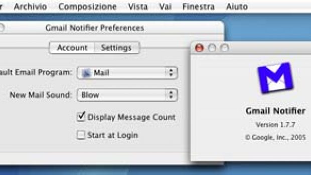 Google crea applicazioni per Mac: si parte da Gmail Notifier