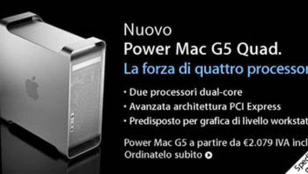 Nuovi Apple Power Mac G5 Dual Core