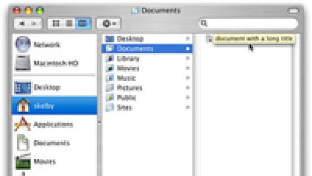 Vedere il nome completo dei files in Finder