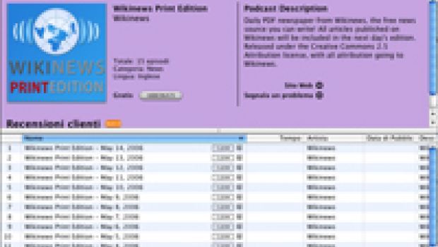 WikiNews Podcast: perchè iTunes potrebbe distribuire eBook