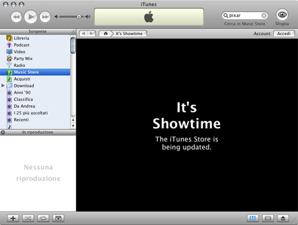 iTunes Music Store offline