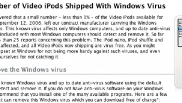 iPod Video venduti con un virus