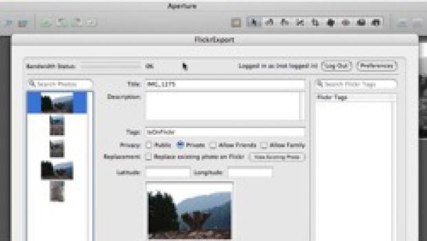 FlickrExport 1.0 per Aperture