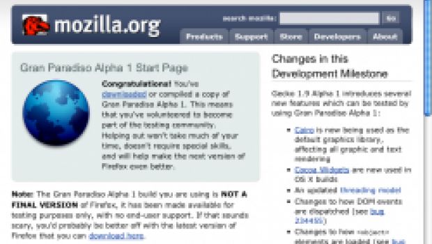 FireFox 3: versione Alpha