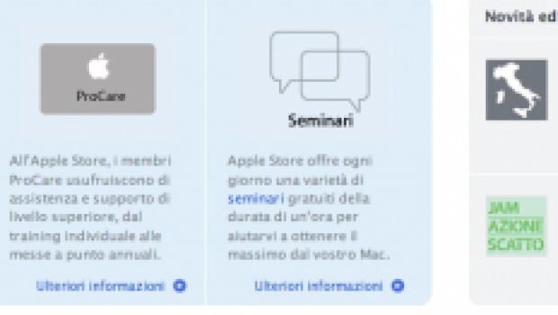 Attività e seminari dell'Apple Store Roma