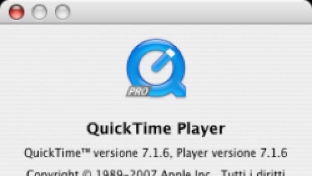 Aggiornamento di sicurezza per Quicktime