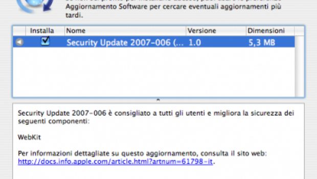 Security Update 2007-006 (Aggiornato)