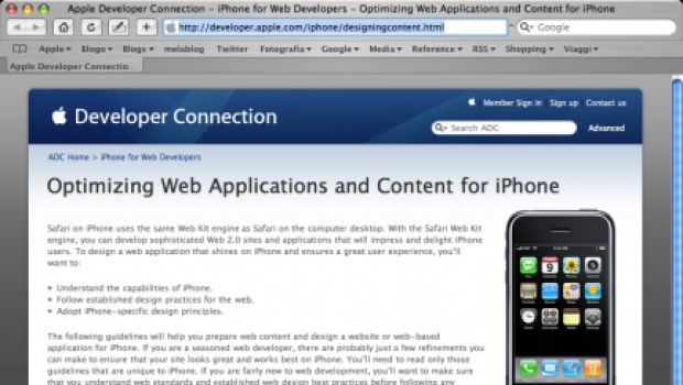 Linee guida per le web-app di iPhone