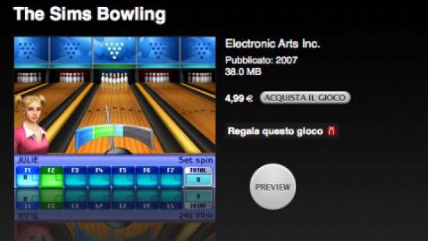 The Sims Bowling: nuovo gioco per iPod