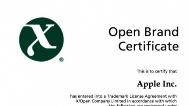 OS X è ora certificato UNIX 03