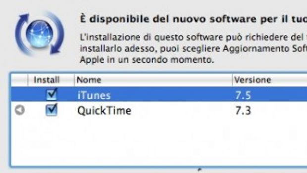 Rilasciato iTunes 7.5